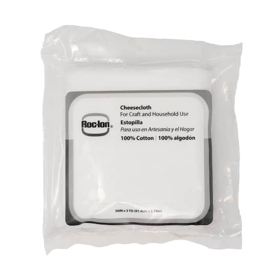 Roc-Lon 36" x 3yd. White Cotton Cheesecloth